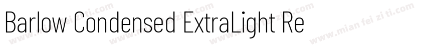 Barlow Condensed ExtraLight Regular字体转换
